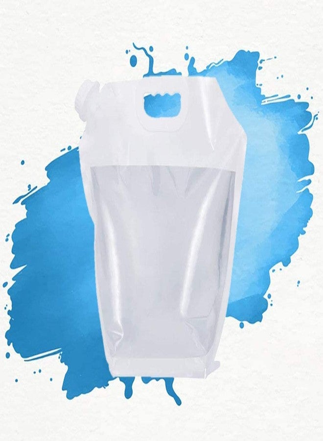 Drofail حاوية مياه قابلة للطي من دروفيل، سعة 5 لترات، حقيبة تخزين مياه قابلة للطي، خالية من مادة BPA، مناسبة للمشي لمسافات طويلة والتخييم والرياضة - عبوة من (5 لترات، 1) - Image 2